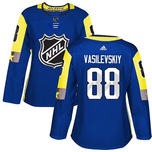 Adidas Tampa Bay Lightning #88 Andrei Vasilevskiy Royal 2018 All-Star Atlantic Division Authentic Women Stitched NHL Jersey